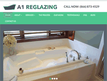 Tablet Screenshot of a1reglazing.com